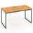 Acacia Wood Dining Table for 6 People with Slatted Tabletop and Umbrella Hole