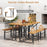 Acacia Wood Patio Table Bench Set One-Side Picnic Table and Seat