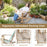 Adirondack Rocking Chair with Slatted Seat and High Fanned Back-Natural
