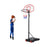 Adjustable Basketball Hoop System Stand with Wheels