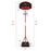 Adjustable Basketball Hoop System Stand Portable with 2 Wheels Fillable Base-Black & Red