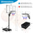 4.9-10 Feet Adjustable Basketball Hoop with Shatterproof Backboard