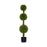 4 FT Artificial Ball Shape Bush Tree with Lush PE leaves and Trunk