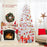 7 FT Artificial Pre-lit Christmas Tree Hinged Xmas Tree with 820 Coral-like Branch Tips