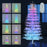 7 FT Artificial Pre-lit Christmas Tree Hinged Xmas Tree with 820 Coral-like Branch Tips
