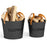 Ash Bucket Set of 2 Metal Coal Ash Can Set with 11.5 Gal and 8.5 Gal Bucket for Fireplace Fire Pits