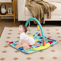 4-in-1 Baby Bouncer Activity Center with 3 Adjustable Heights-Green