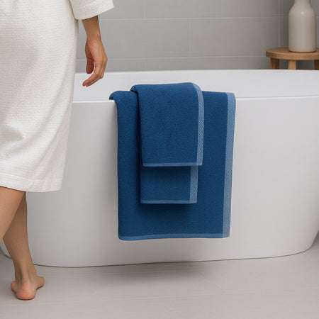 Bamboo 3 Piece Towel Set - Indigo