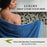 Bamboo Cotton Towel Set - Viscose from Bamboo + Cotton - 8pc - Indigo