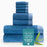 Bamboo Cotton Towel Set - Viscose from Bamboo + Cotton - 8pc - Indigo
