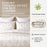 Cooling Bamboo Duvet Cover Set - 100% Viscose from Bamboo - 3pc- Damask