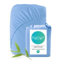 Bamboo Fitted Sheet - 100% Viscose from Bamboo - Ocean