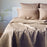 Bamboo Quilted Coverlet - 100% Viscose from Bamboo - Champagne