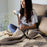 Bamboo Quilted Coverlet - 100% Viscose from Bamboo - Champagne
