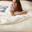 Bamboo Quilted Coverlet - 100% Viscose from Bamboo - Ivory