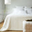 Bamboo Quilted Coverlet - 100% Viscose from Bamboo - Ivory