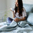 Bamboo Quilted Coverlet - 100% Viscose from Bamboo - Sky