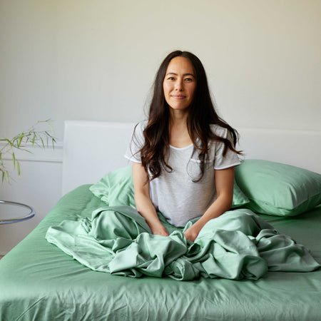 Bamboo Fitted Sheet - 100% Viscose from Bamboo - Seaglass