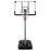 Basketball Hoop with 5.4-6.6FT Adjustable Height and 50 Inch Backboard-Black