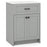 Bathroom Vanity Unit with Basin and 2 Doors-Gray