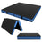 Bi-Fold Gymnastics Mat Thick Folding Exercise Mat with Carrying Handles-Black