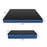 Bi-Fold Gymnastics Mat Thick Folding Exercise Mat with Carrying Handles-Black