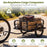 Bike Cargo Trailer Heavy-Duty Bicycle Wagon Cart with Universal Hitch-Black