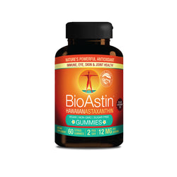 BioAstin Hawaiian Astaxanthin Gummies + Vitamin D3 12 mg 60 Count