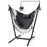 Height Adjustable Hammock Chair with Phone Holder and Side Pocket-Gray