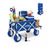 Beach Wagon Cart with Big Wheels – Foldable Utility Wagon Blue
