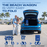 Beach Wagon Cart with Big Wheels – Foldable Utility Wagon Blue