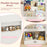 4-Tier Kids Bookshelf with Shelves and Compartment for Toddlers-White