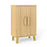 Buffet Cabinet with Double Doors and Raised Legs-Natural