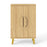Buffet Cabinet with Double Doors and Raised Legs-Natural