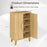 Buffet Cabinet with Double Doors and Raised Legs-Natural