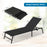 Chaise Lounge Chair Set of 2 Foldable Patio Lounge Chairs-Black