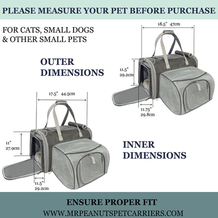 Mr. Peanut's Gold Series Expandable Pet Carrier V3.0