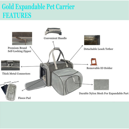 Mr. Peanut's Gold Series Expandable Pet Carrier V3.0