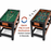 2-in-1 Full Size Foosball and Pool Combo Table with Legs-Black & Brown