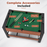 2-in-1 Full Size Foosball and Pool Combo Table with Legs-Black & Brown