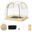 Instant Pop up Sports Tent with Carrying Bag and Floor Mat for 1-2/5-6 People