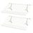 Closet Shelves Wall Mounted Set of 2 Metal Wire Shoe Racks