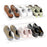 Closet Shelves Wall Mounted Set of 2 Metal Wire Shoe Racks