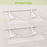 Closet Shelves Wall Mounted Set of 2 Metal Wire Shoe Racks