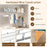 Closet Shelves Wall Mounted with Ventilated Metal Wire Shelving Kit
