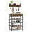 Coat Rack Shoe Stand Set 5-Tier Shoe Rack with Wall-Mounted Coat Hanger-Brown