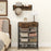 Coat Rack Shoe Stand Set 5-Tier Shoe Rack with Wall-Mounted Coat Hanger-Brown