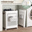 Collapsible Laundry Basket 20 Gallon Plastic Storage Bin-White