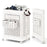 Collapsible Laundry Basket 20 Gallon Plastic Storage Bin-White