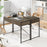 Computer Desk with 2 Drawers 44 Inch Home Office Desk with Metal Frame-Oak